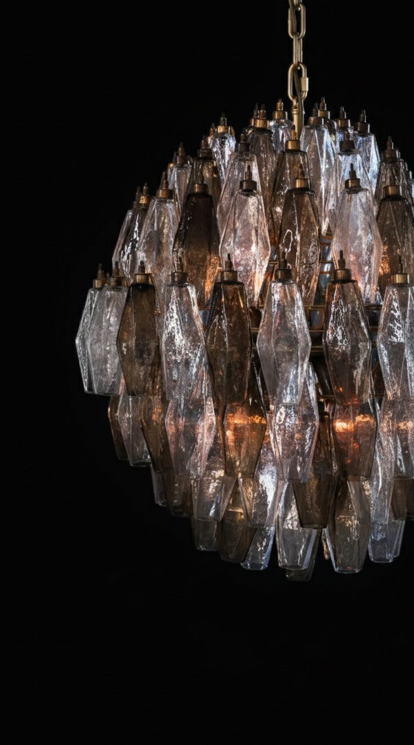 Poliedri-shaped Murano glass