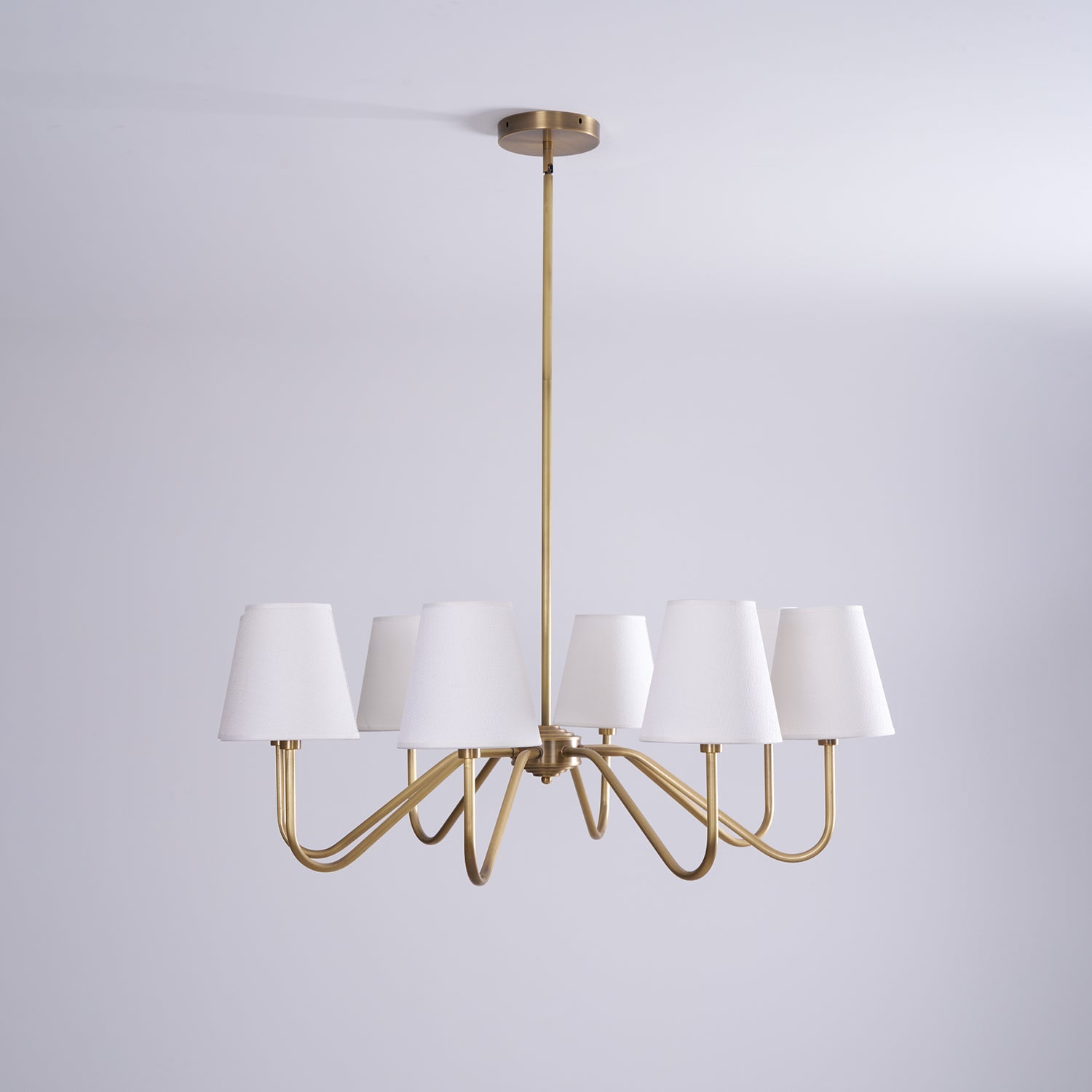 Opaluxe Brass Chandelier - Vakkerlight