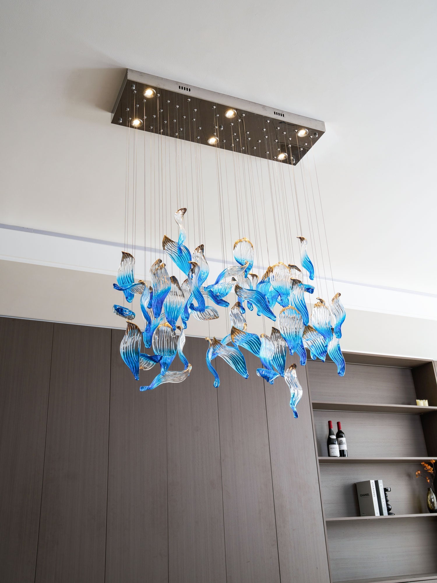 Ocean Drift Blown Glass Customize Chandelier