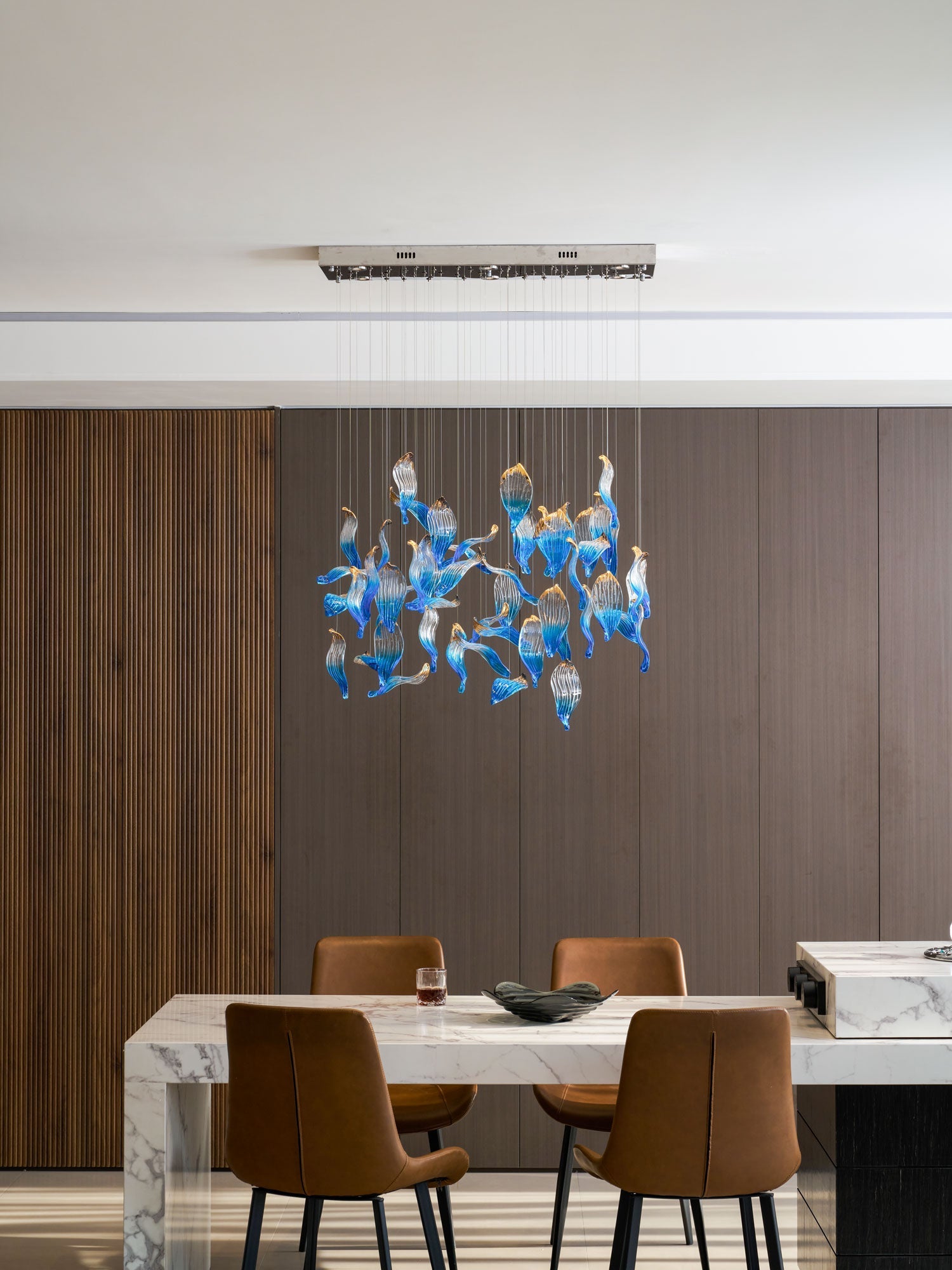 Ocean Drift Blown Glass Customize Chandelier