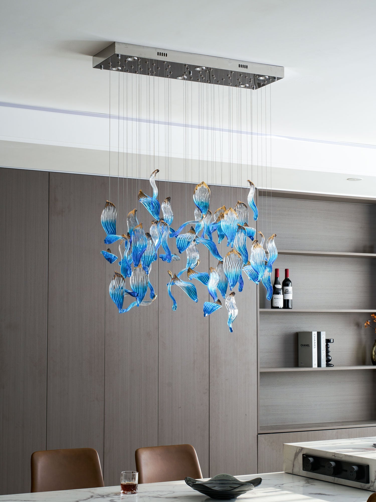 Ocean Drift Blown Glass Customize Chandelier