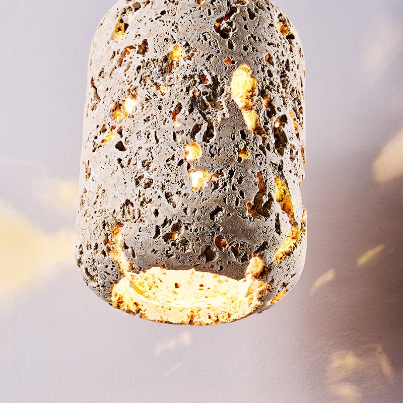 Lampă suspendată cu rocă vulcanică Cava