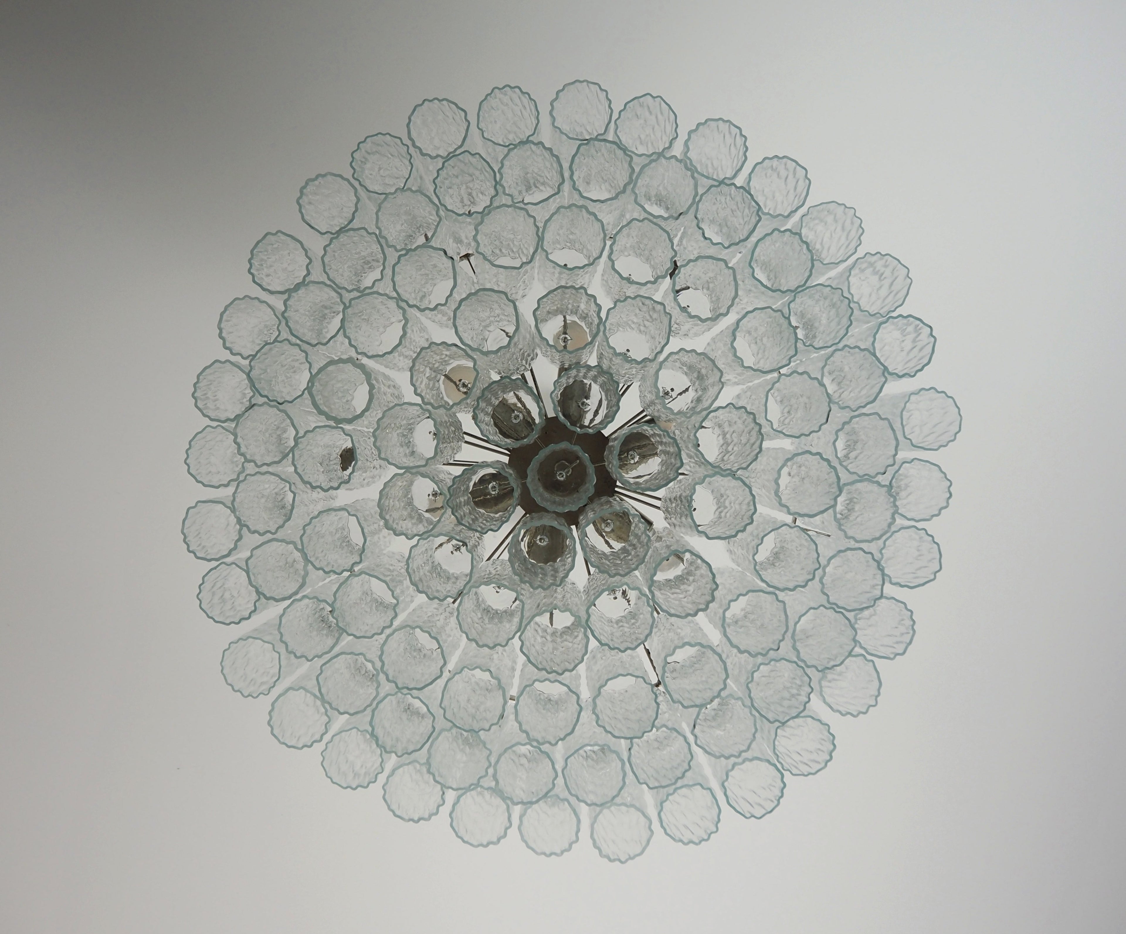 Mid-Century Murano Chandelier | Punto di Luce |  101 Clear Glass Tubes