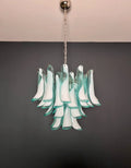 Mid-Century Murano Chandelier | Punto di Luce |  36 Turquoise Petal Glass
