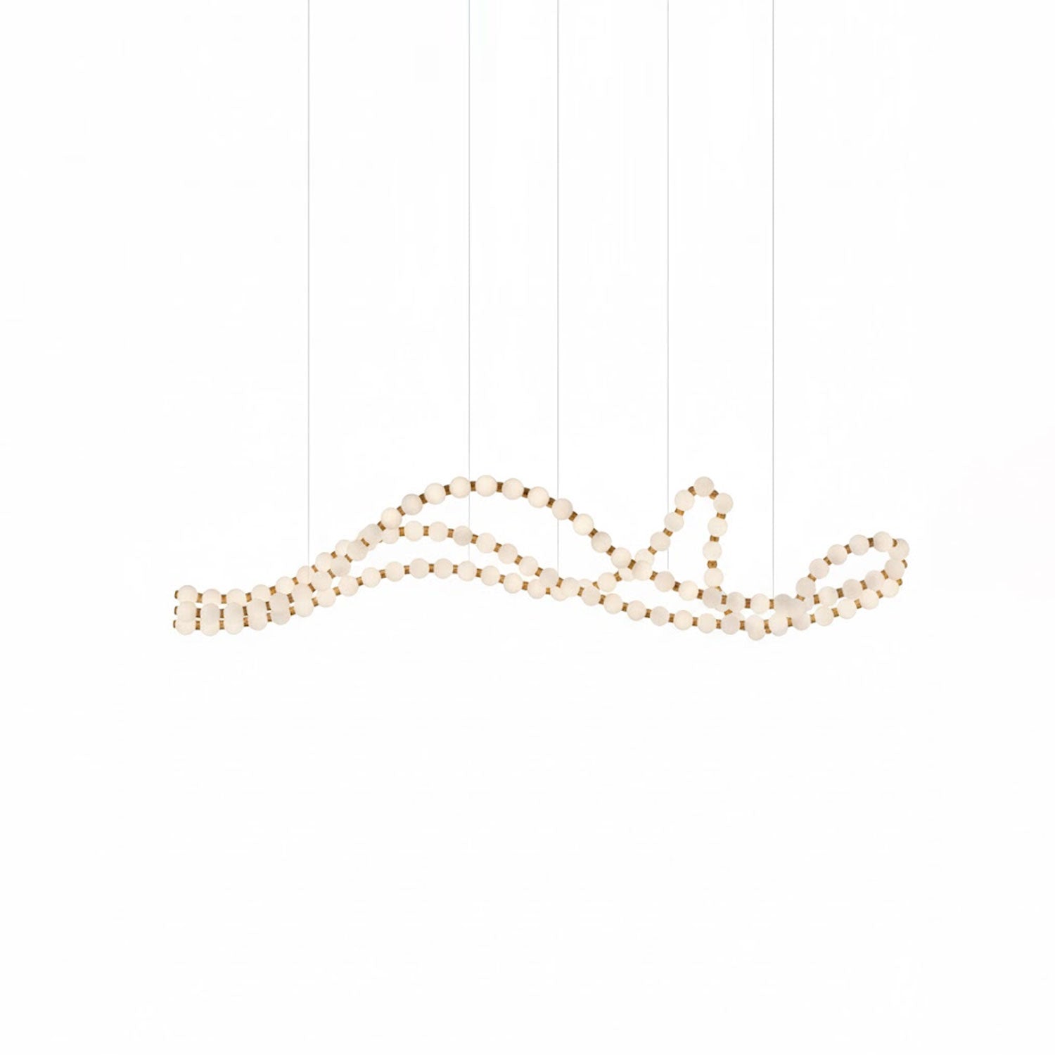 Pearl Necklace Balls Chandelier - Vakkerlight