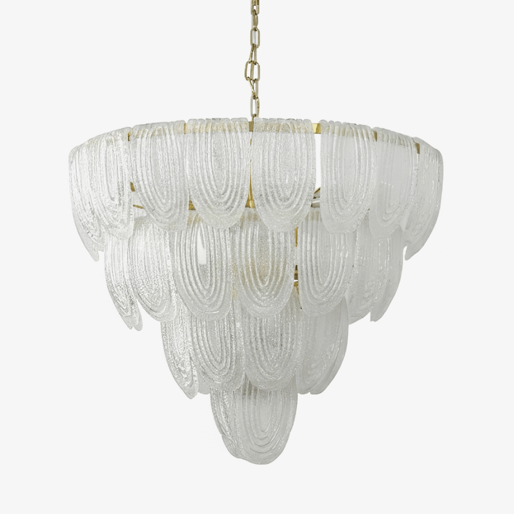 Layered Glass Petal Chandelier - Vakkerlight