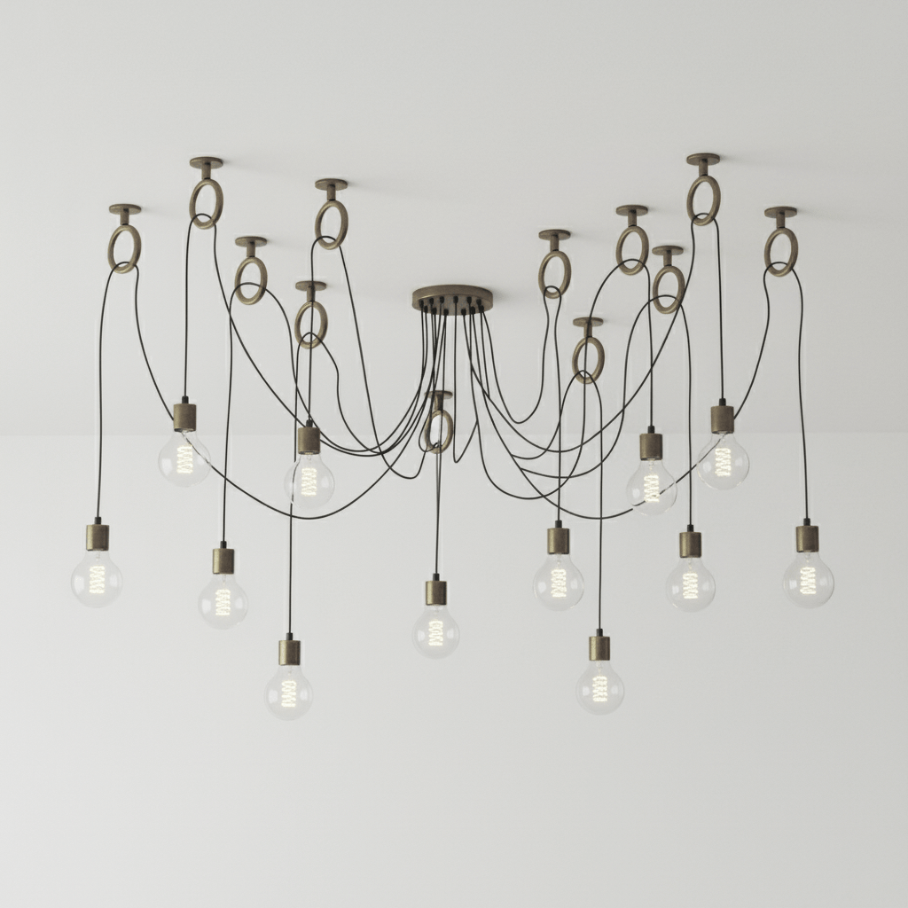 Industrial Spider Chandelier - Vakkerlight