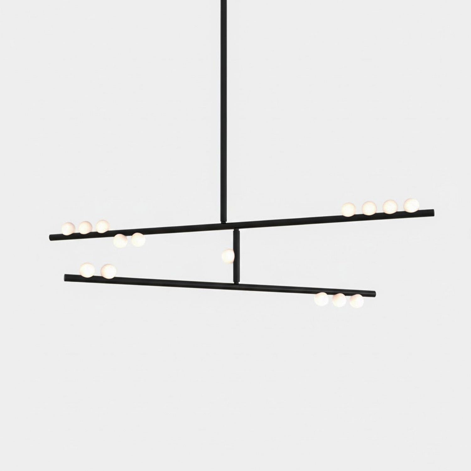 Brass Glass Drop Chandelier - Vakkerlight