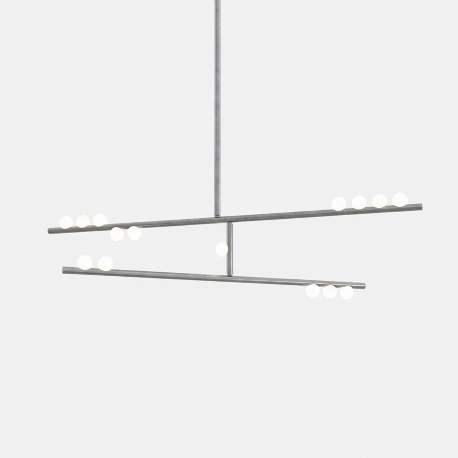 Brass Glass Drop Chandelier - Vakkerlight