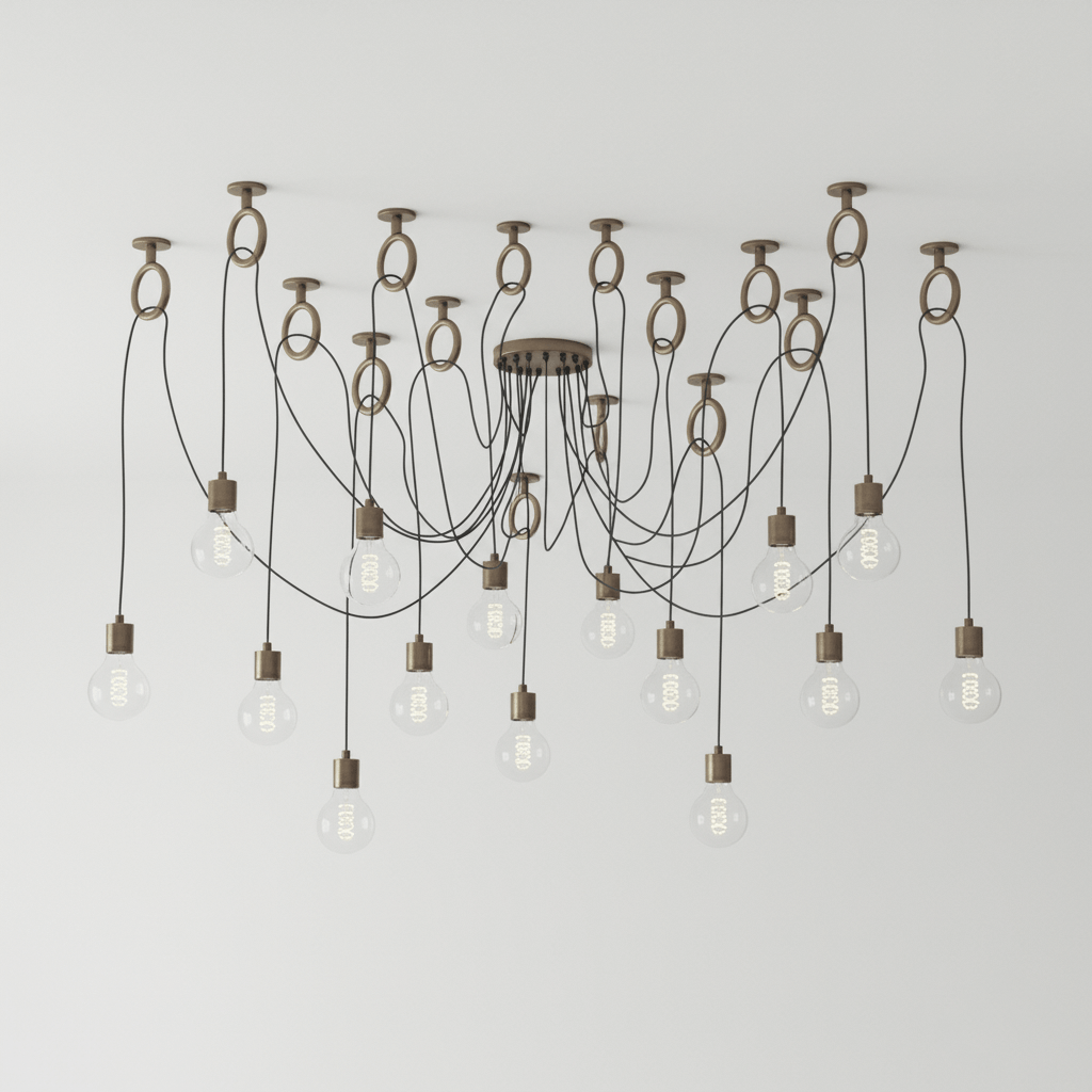 Industrial Spider Chandelier - Vakkerlight