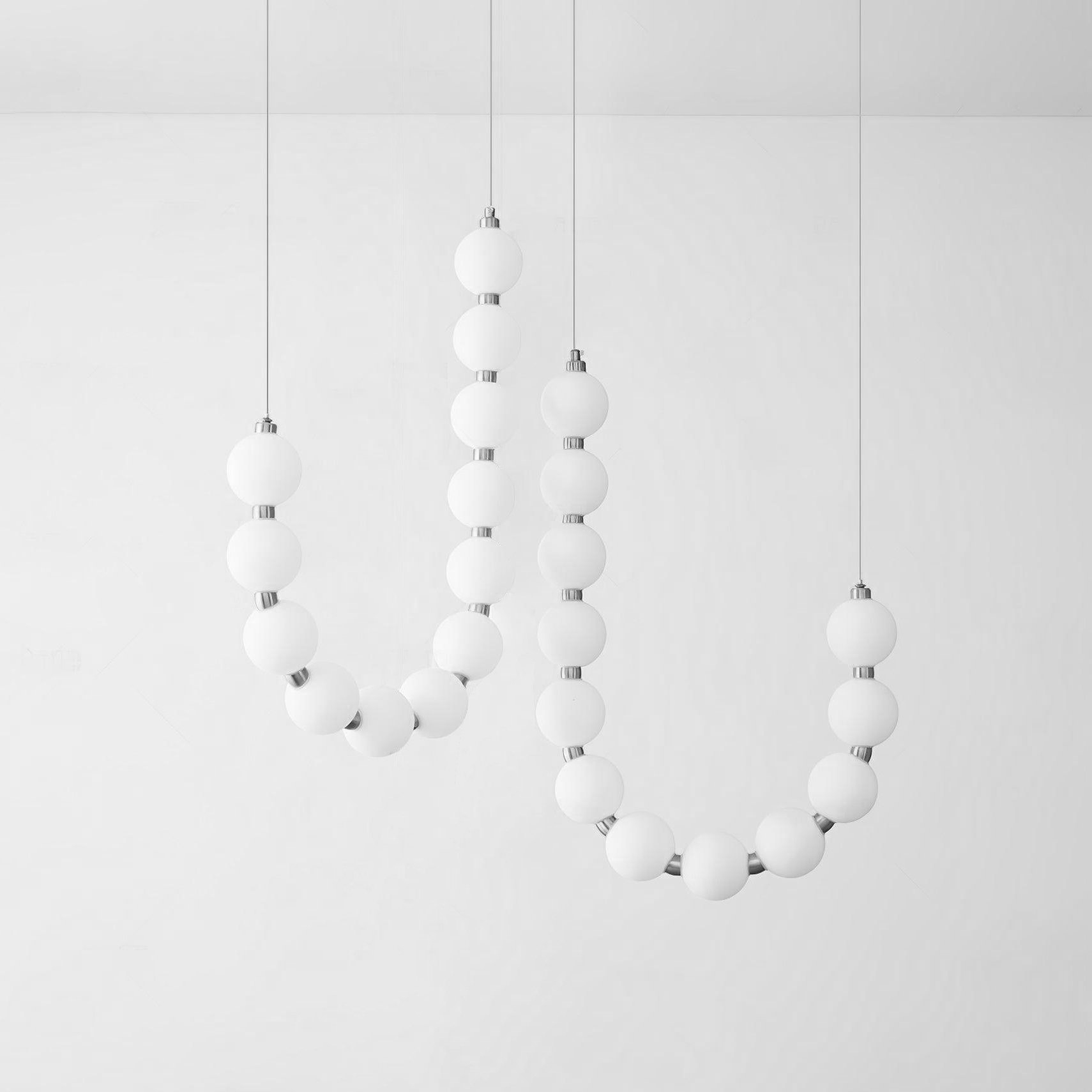 Acrylic Pearl Necklace Chandelier - Vakkerlight