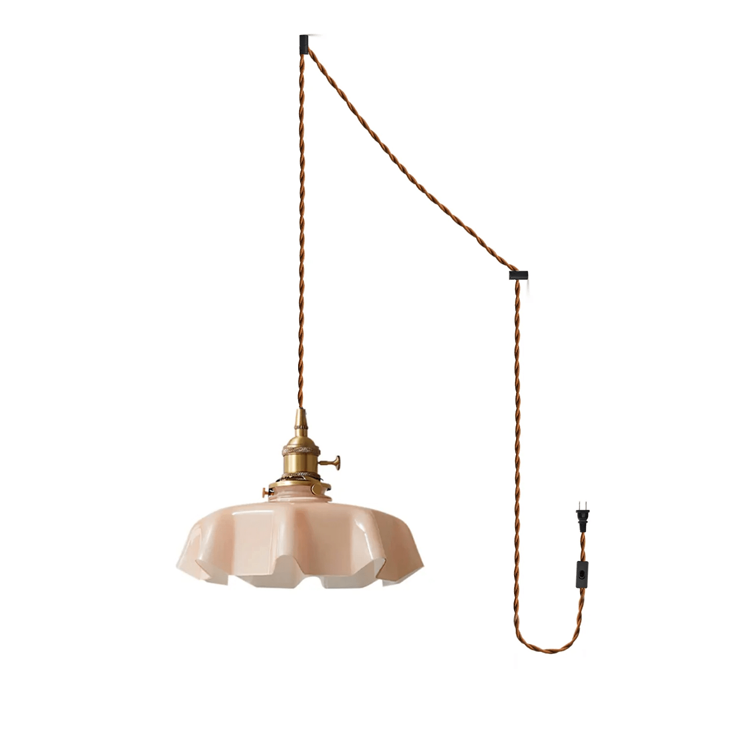 French Flower Pendant Swag Light - Vakkerlight