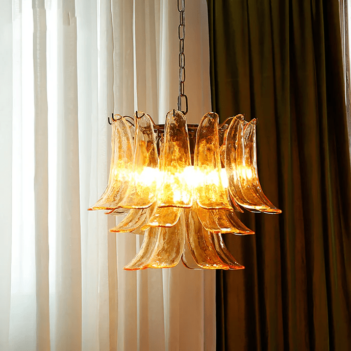Murano Glass Petals Chandelier - Vakkerlight
