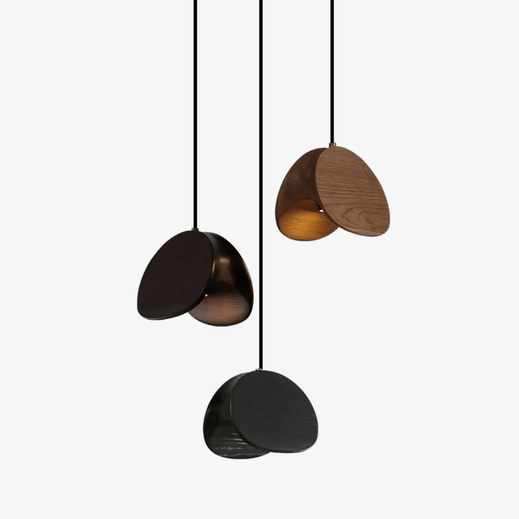 Lampă suspendată Orbit Fold Wood 