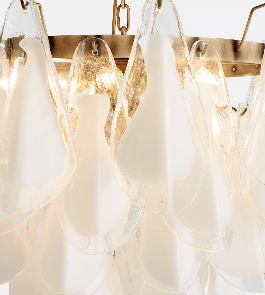 Lunara White Murano Chandelier