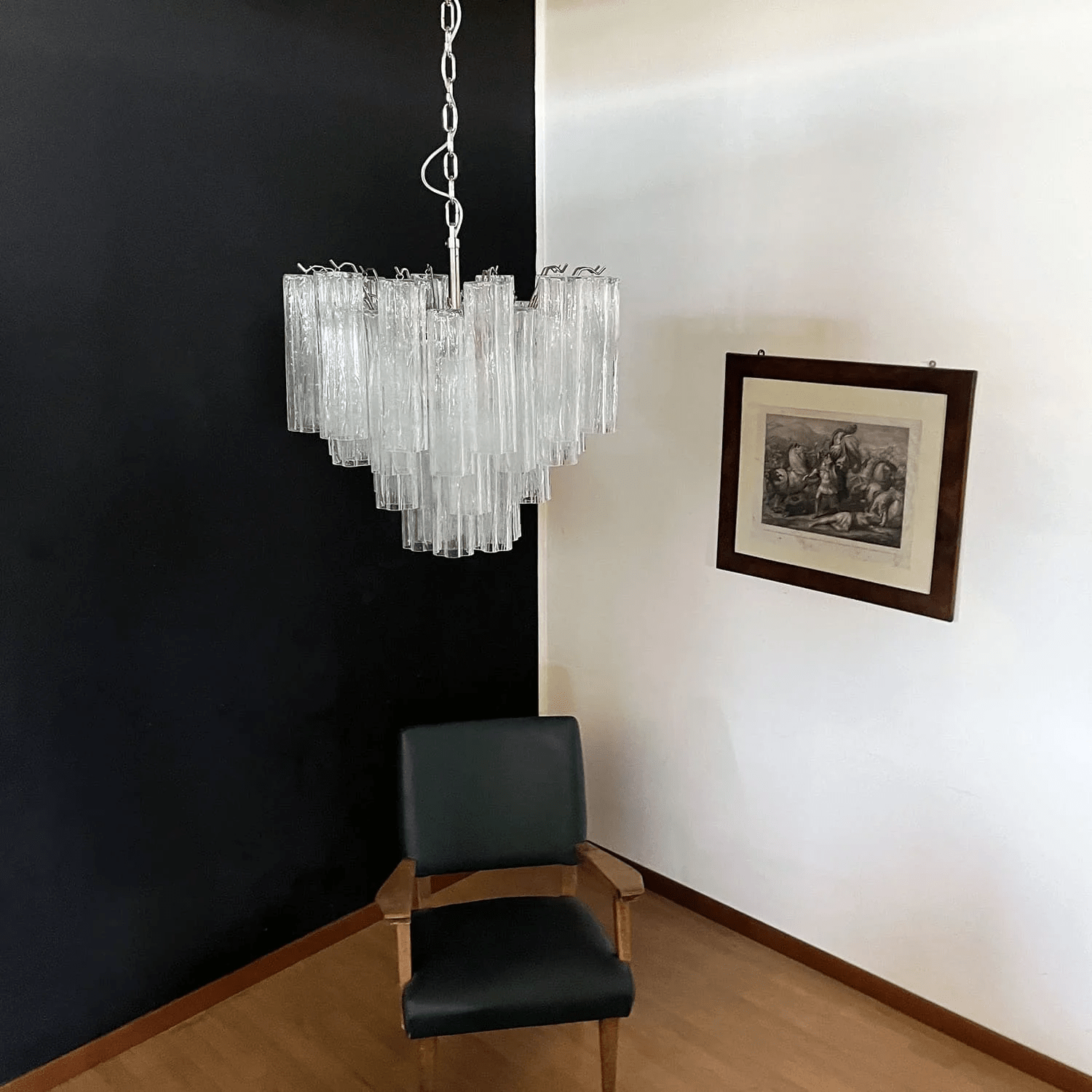 Candelabru cu tuburi de Murano