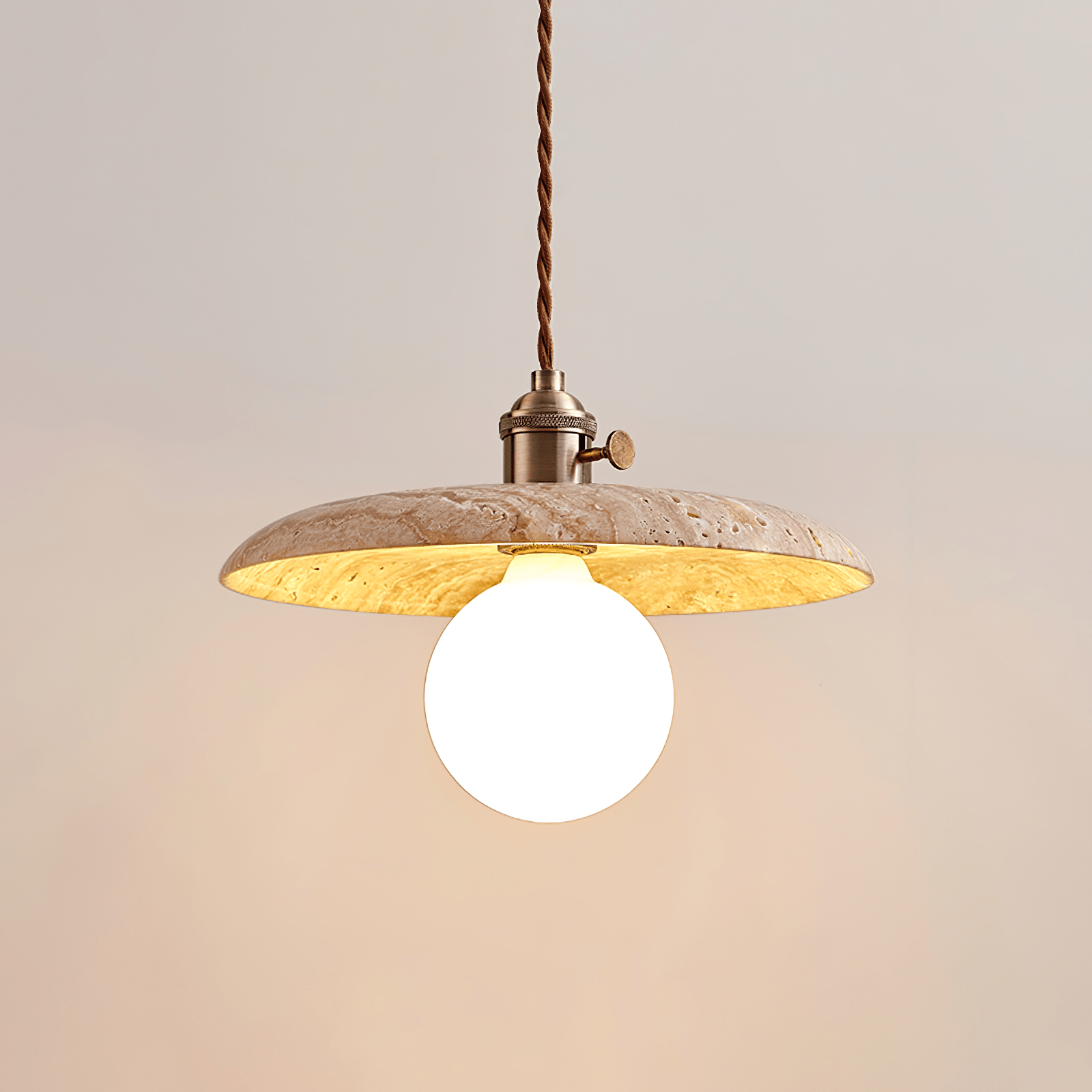 Renzo Travertine Pendant Light - Vakkerlight