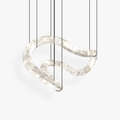 Ethereal Wave Alabaster Chandelier - Vakkerlight