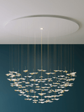 Leaf Twisted Sculptural Customize Chandelier - Vakkerlight