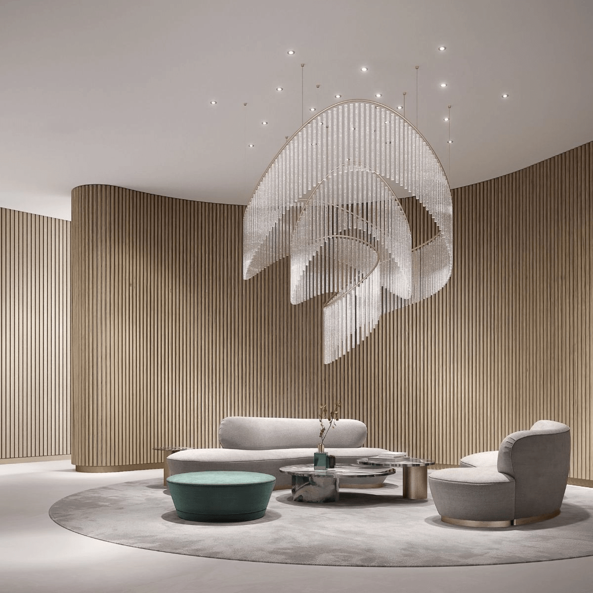 Rivella Cascade Fringe Chandelier