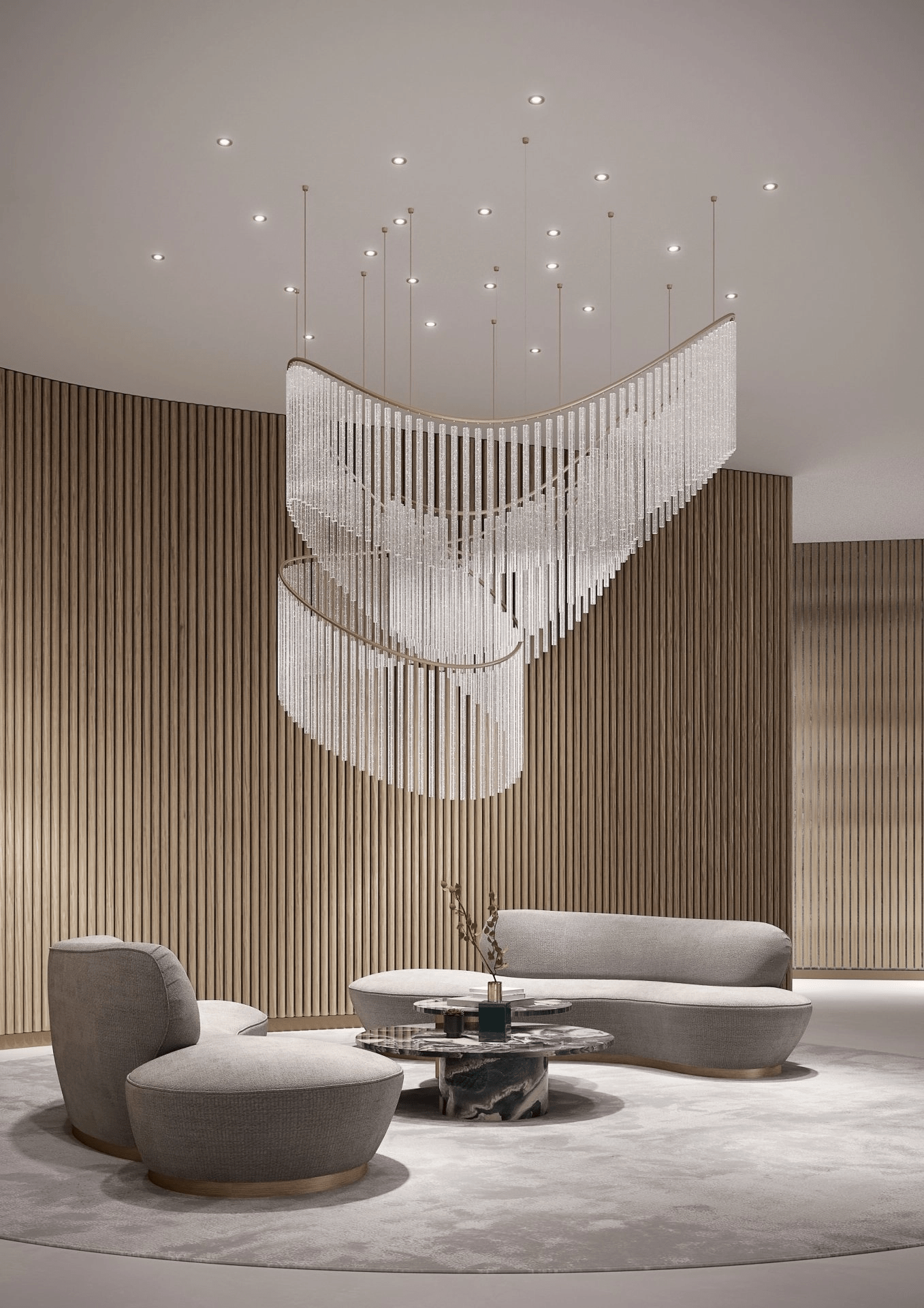 Rivella Cascade Fringe Chandelier