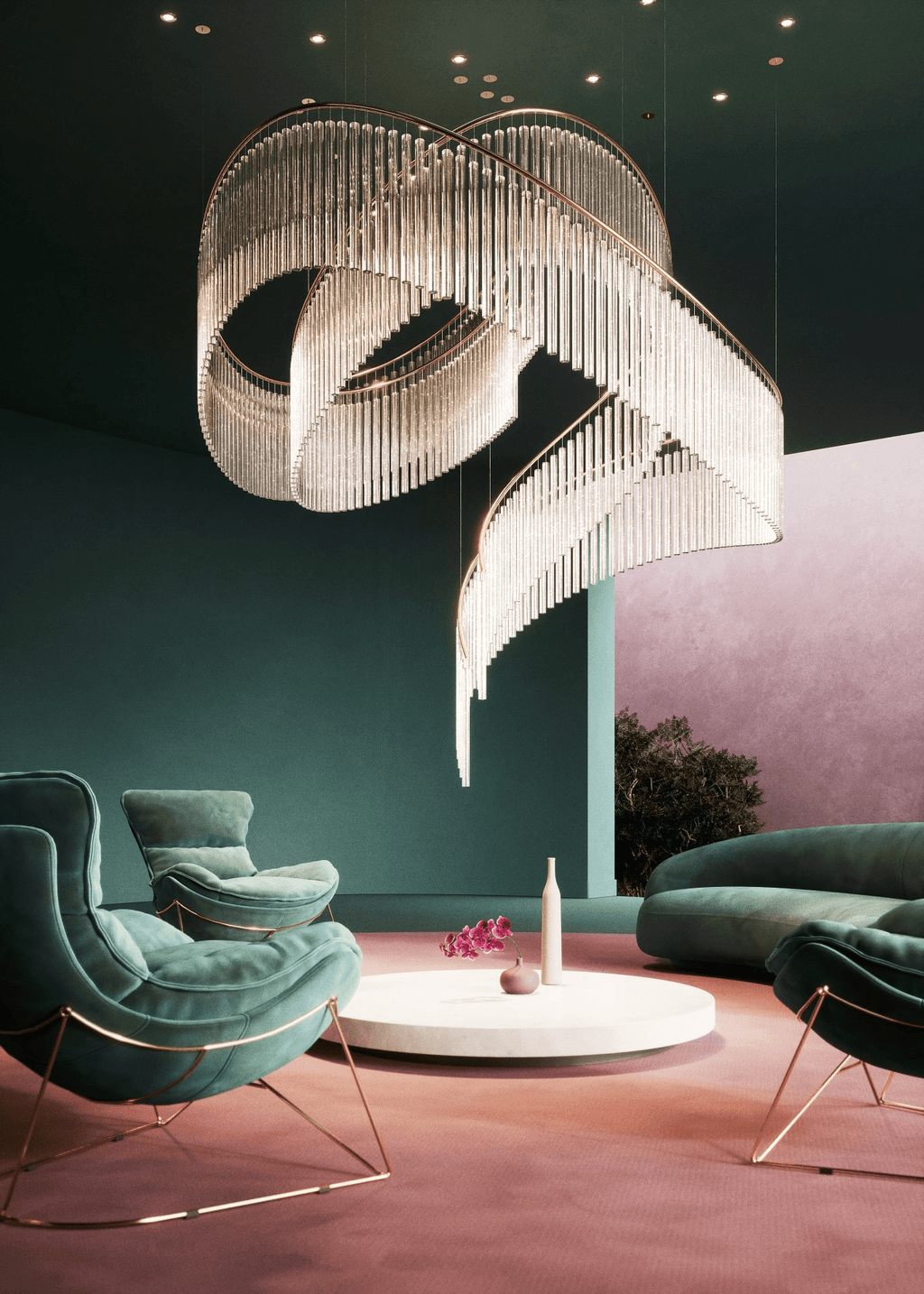 Rivella Cascade Fringe Chandelier