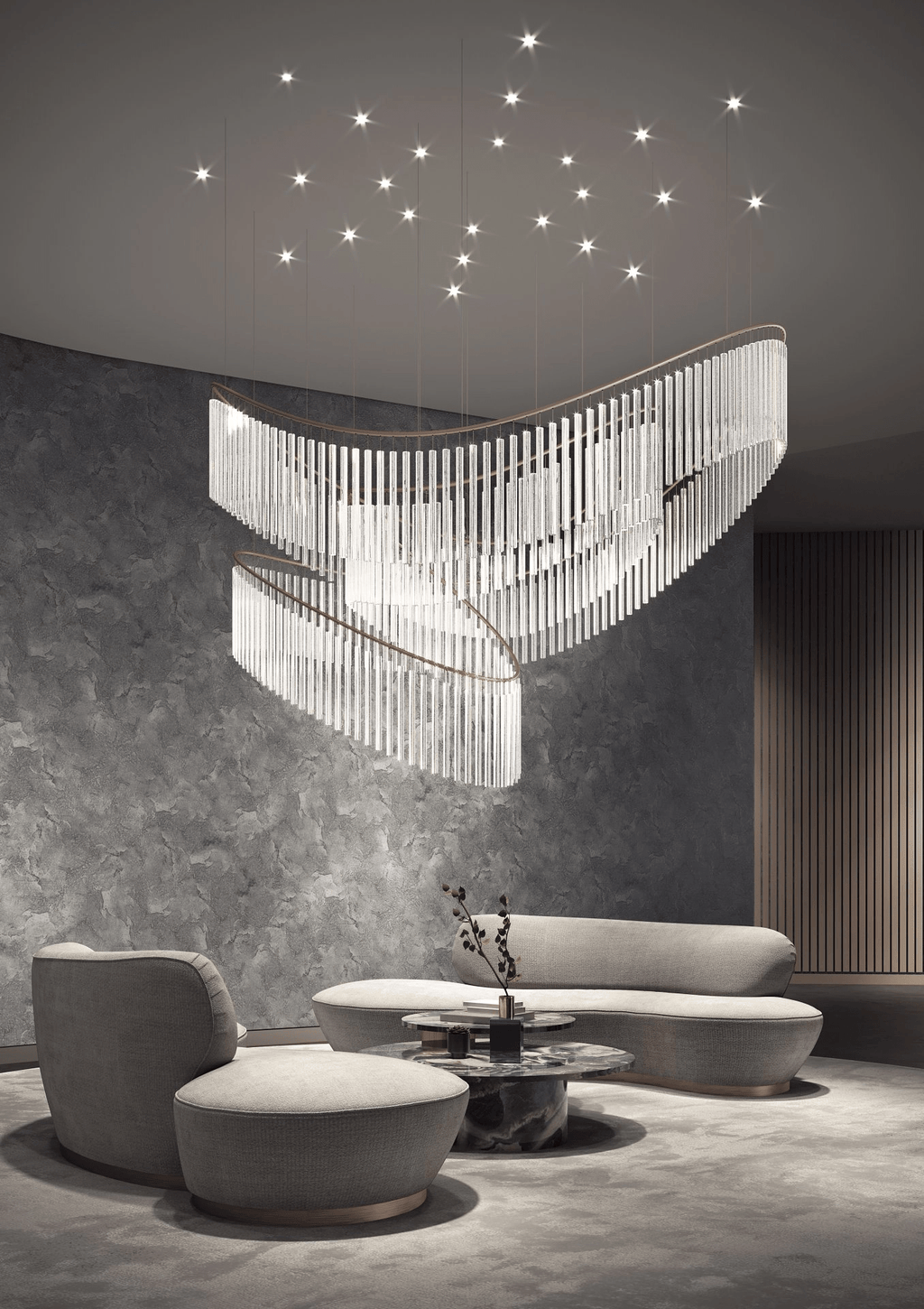 Rivella Cascade Fringe Chandelier