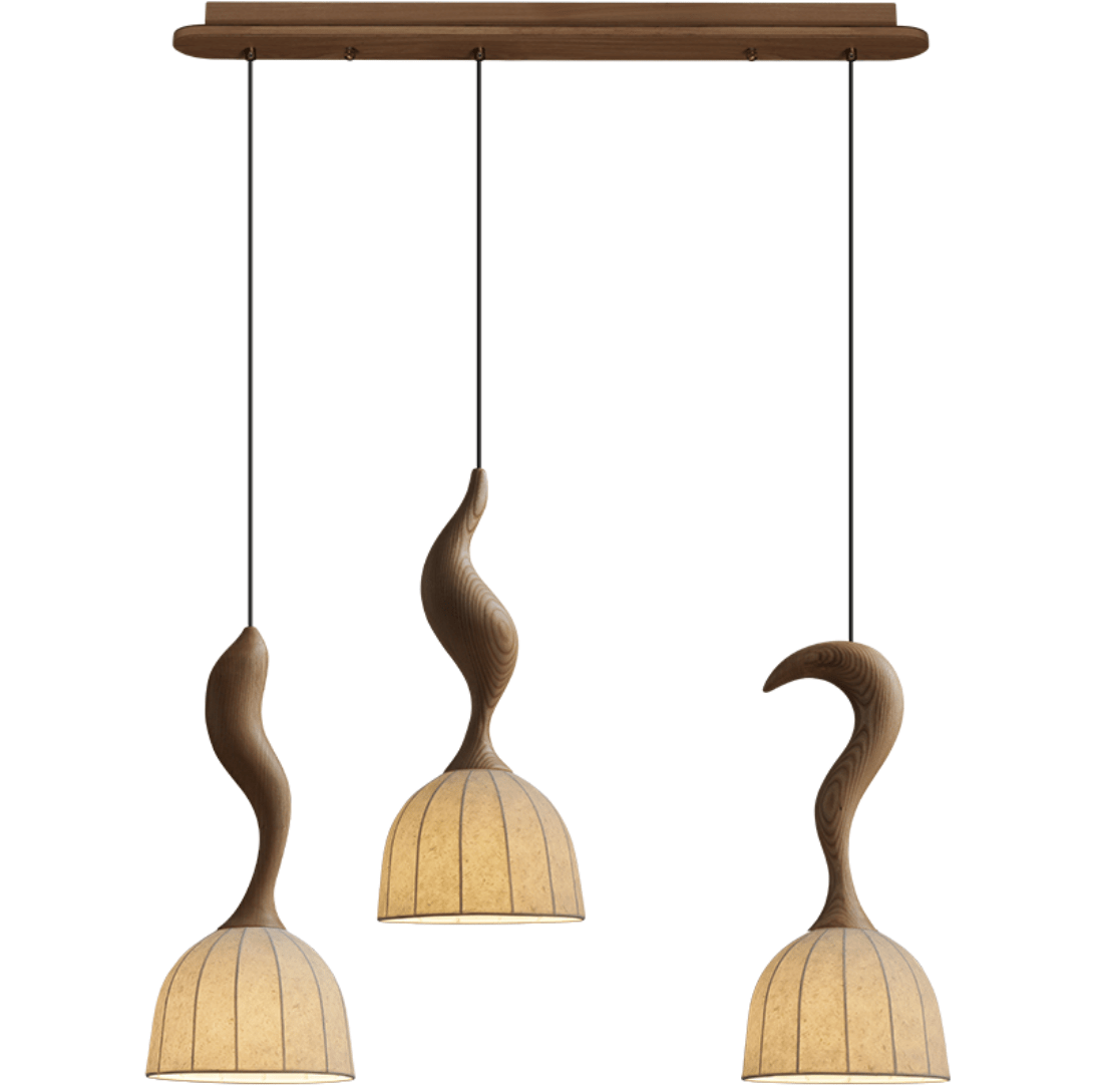 Elowen Twisted Wood Pendant Light - Vakkerlight