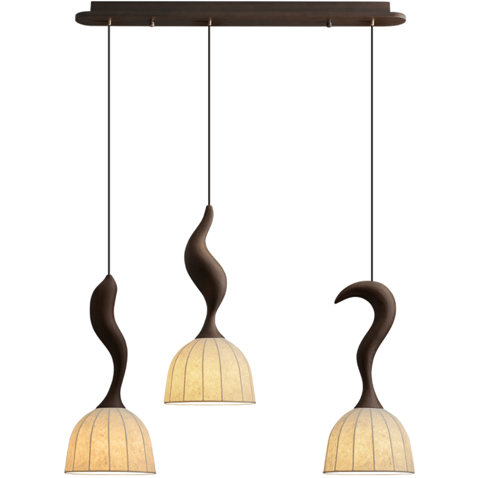 Elowen Twisted Wood Pendant Light - Vakkerlight