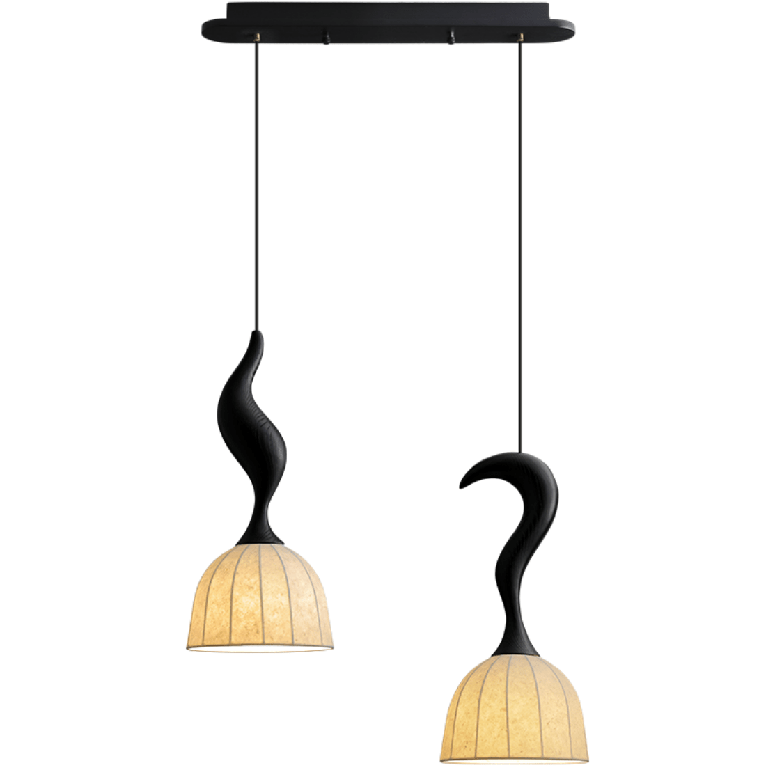 Elowen Twisted Wood Pendant Light - Vakkerlight