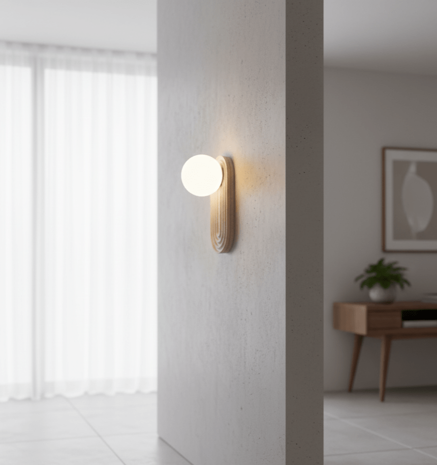 Arco Travertine Wall Light