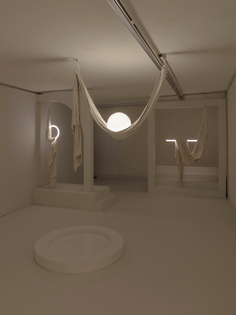Lampă suspendată din material textil Hammock