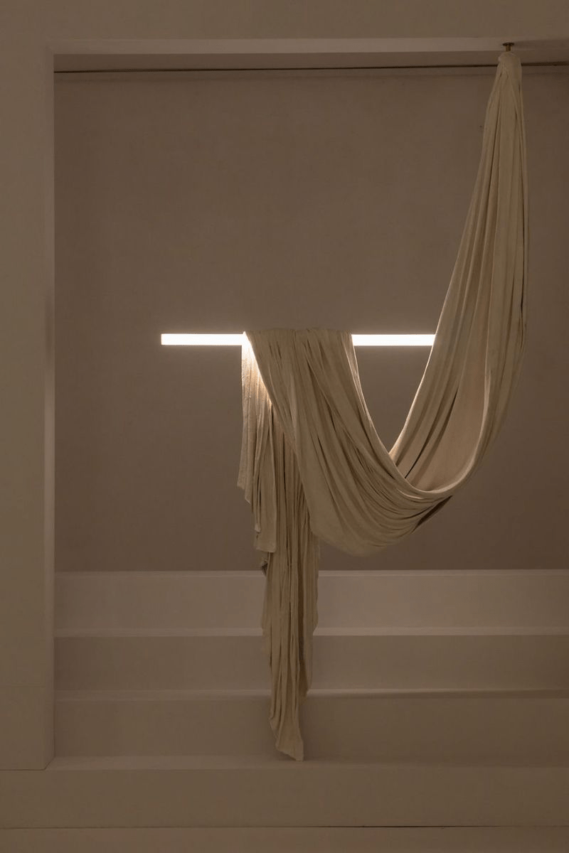 Lampă suspendată din material textil Hammock
