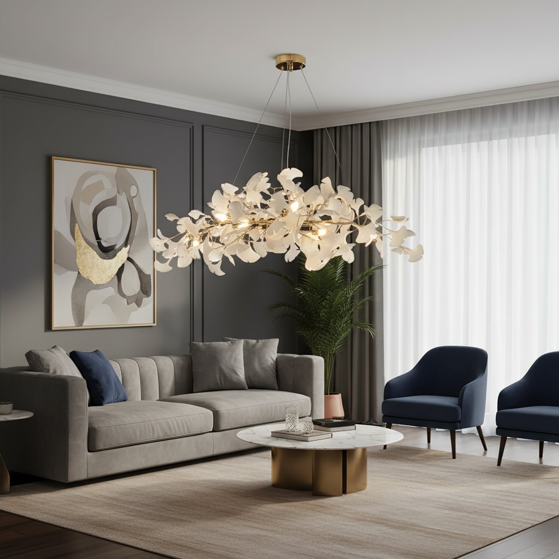 Gingko Chandelier N