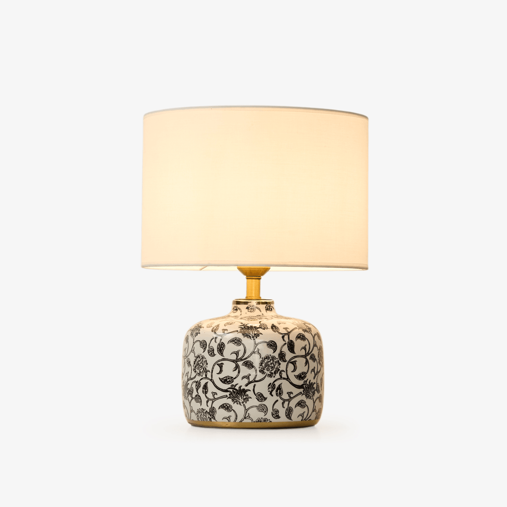 Lampă de masă din ceramică Ebony Vine 