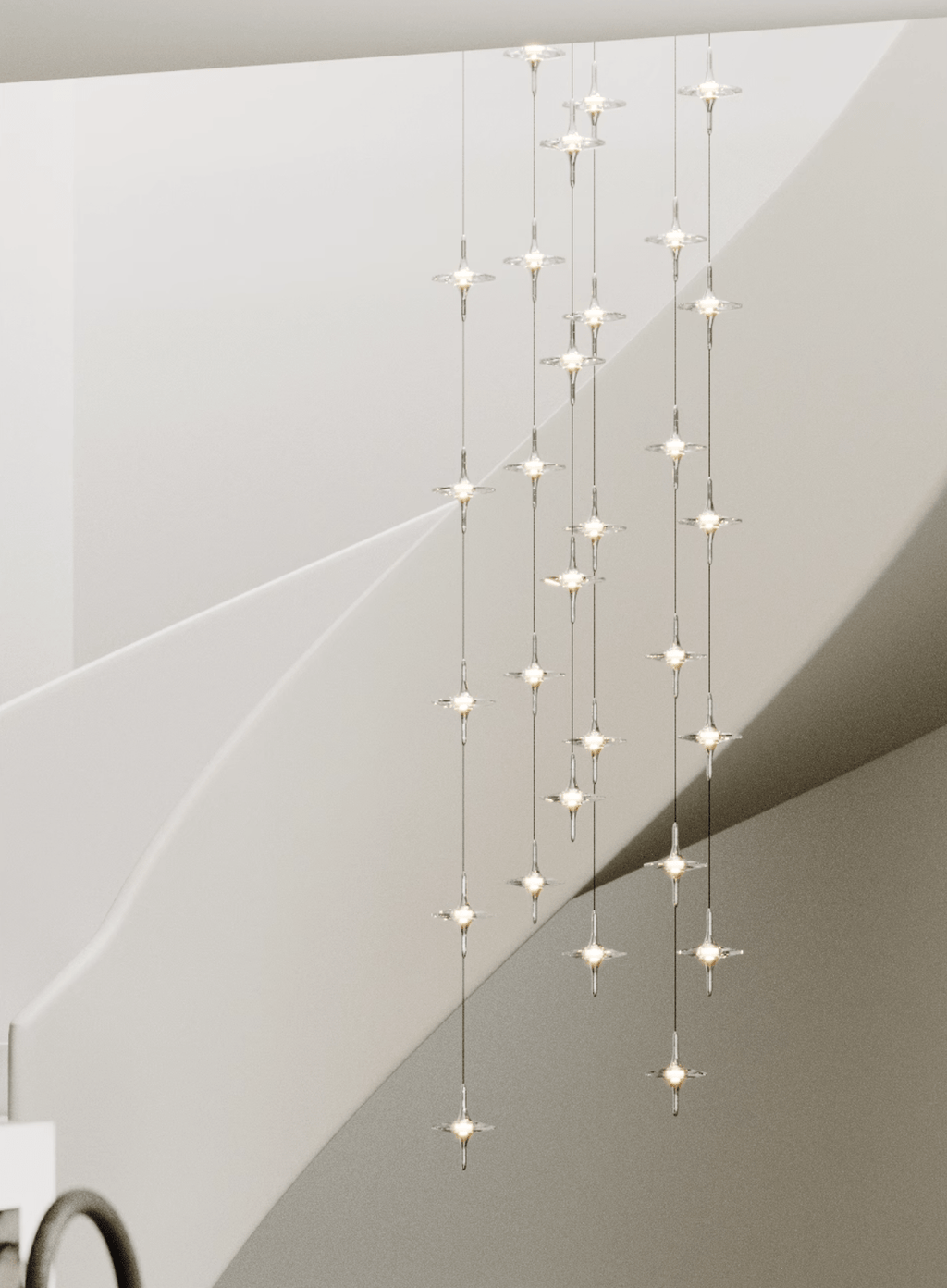 Starfall Staircase Chandelier
