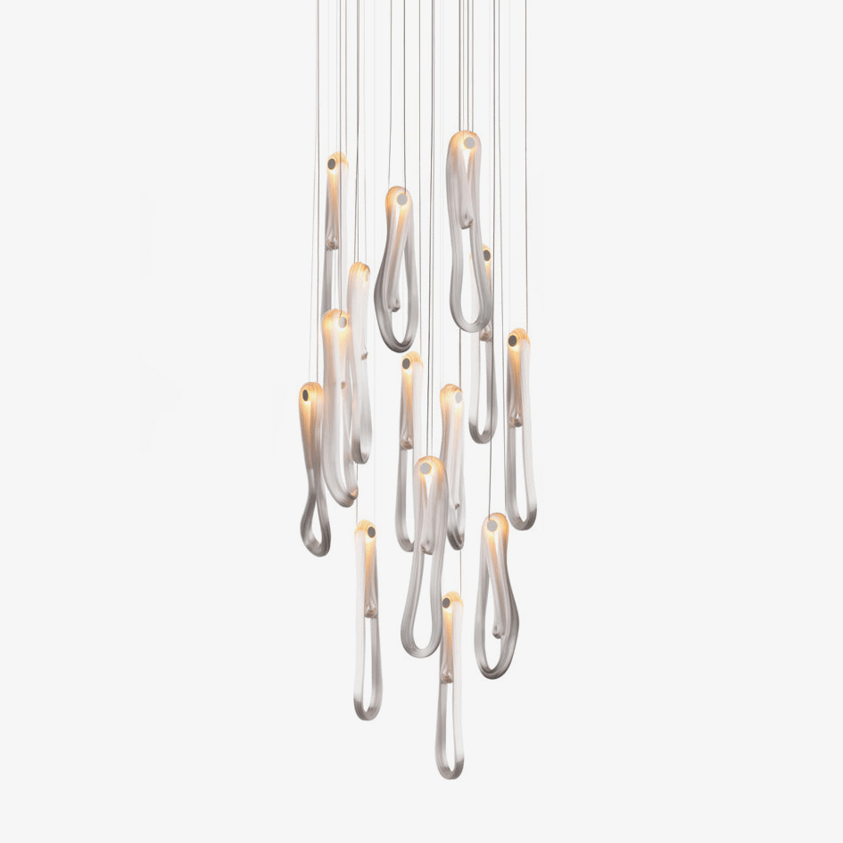 Pearlescent Filament Chandelier