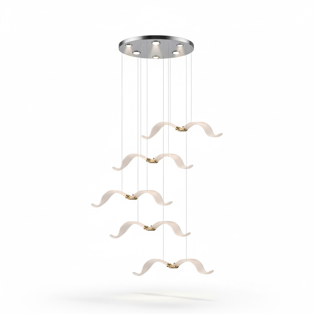 Large Seagull Chandelier - Vakkerlight