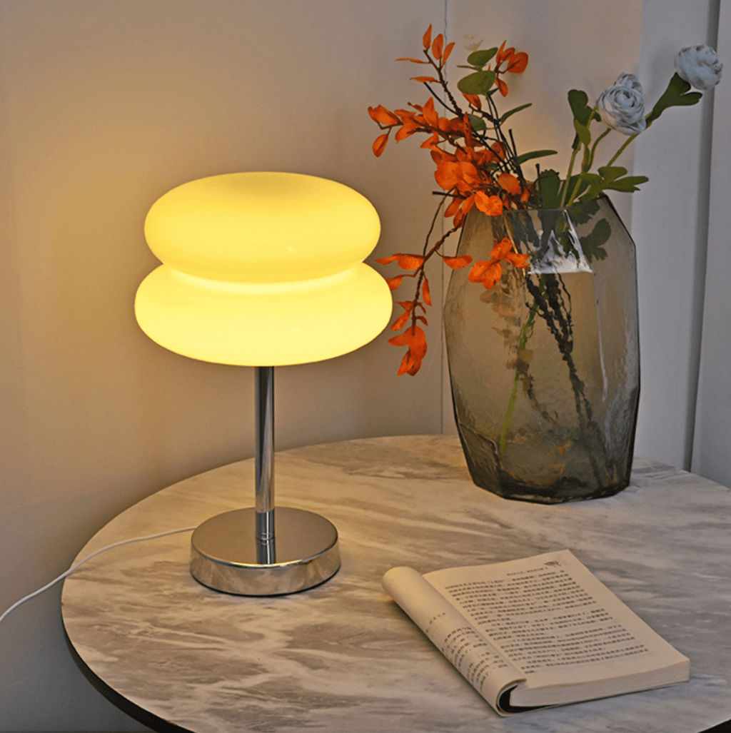 Saturn Glide Glass Table Lamp