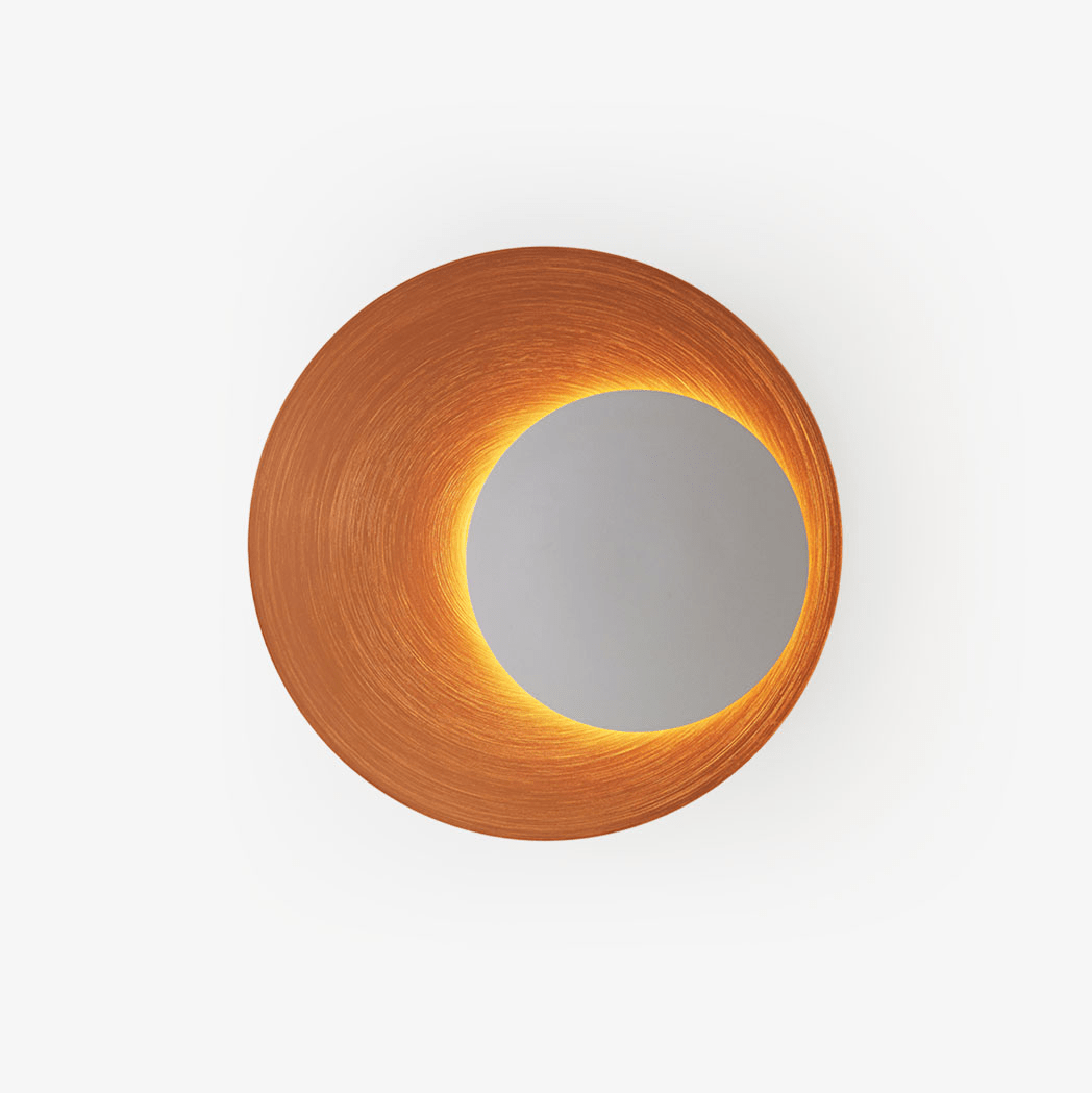 Abstract Circular Crescent Wall Sconce