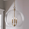 Lysander Clear Globe Pendant Lamp - Vakkerlight