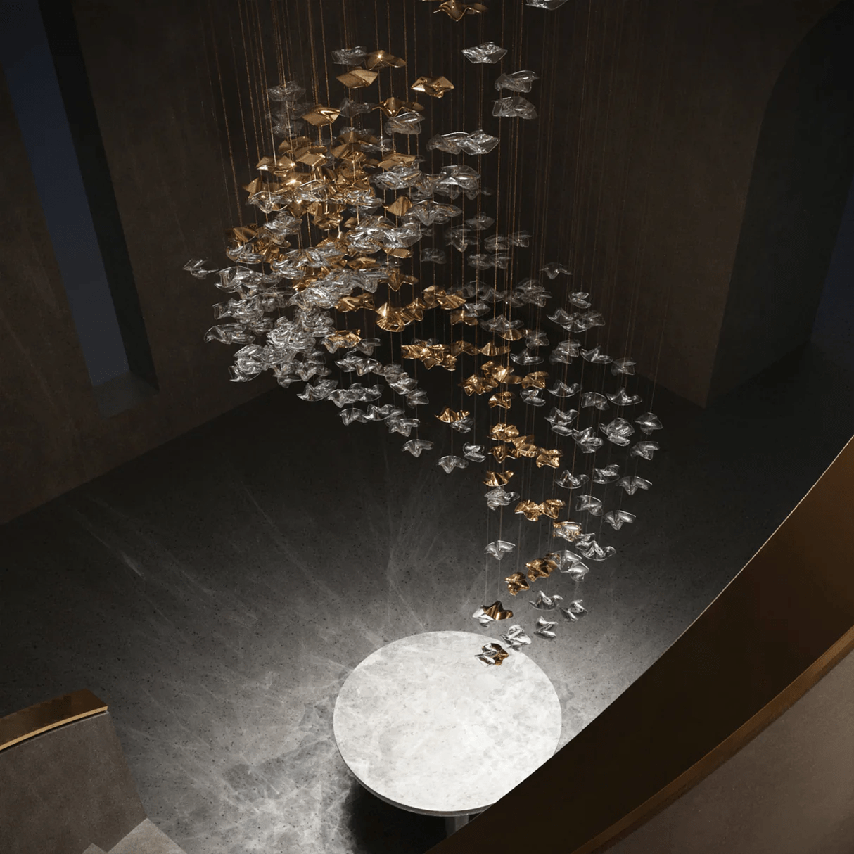 Tidal Art Glass Chandelier