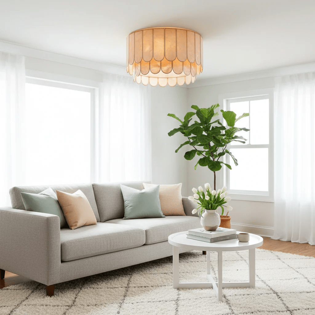 Aurelia Capiz Ceiling Lamp