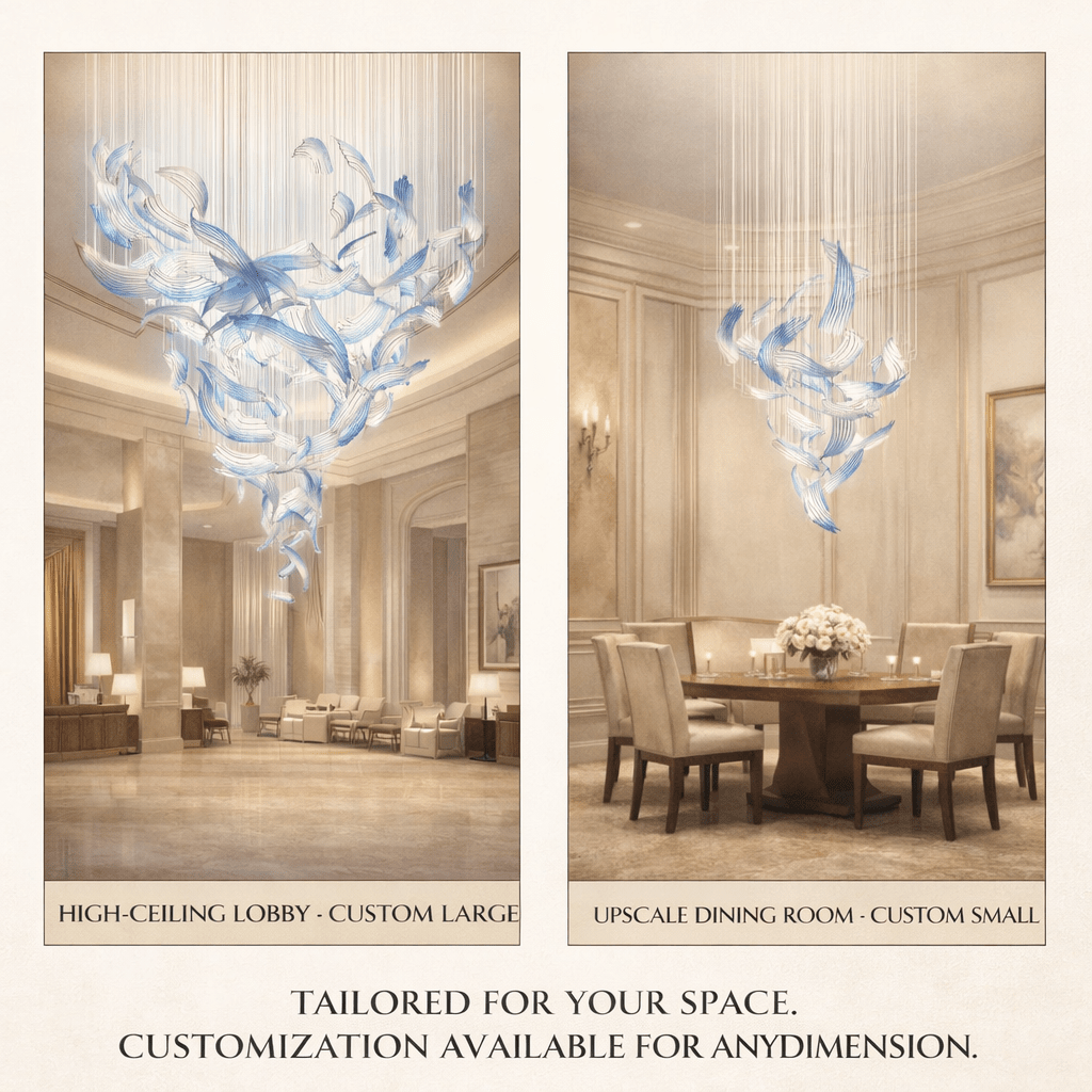 Brush Art Glass Chandelier - Vakkerlight