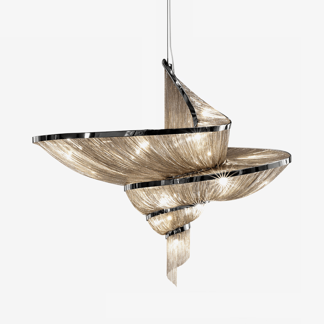 Spiral Elegance Chain Chandelier - Vakkerlight