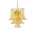 Amber Cascade Glass Chandelier - Vakkerlight
