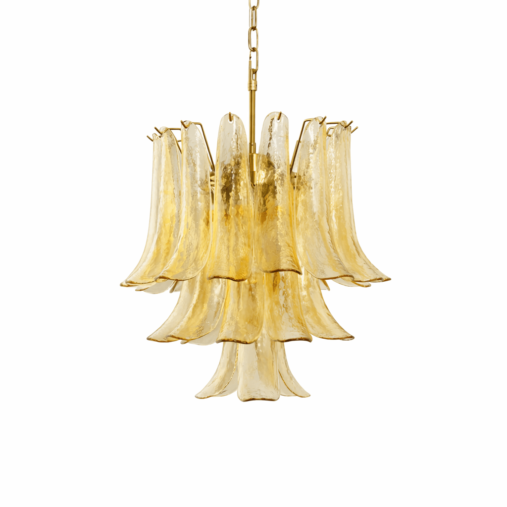 Amber Cascade Glass Chandelier - Vakkerlight