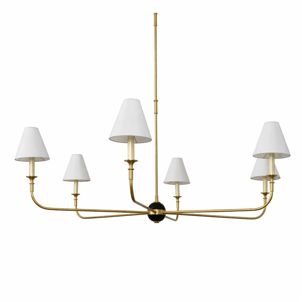 Aurelian Span Fabric Chandelier
