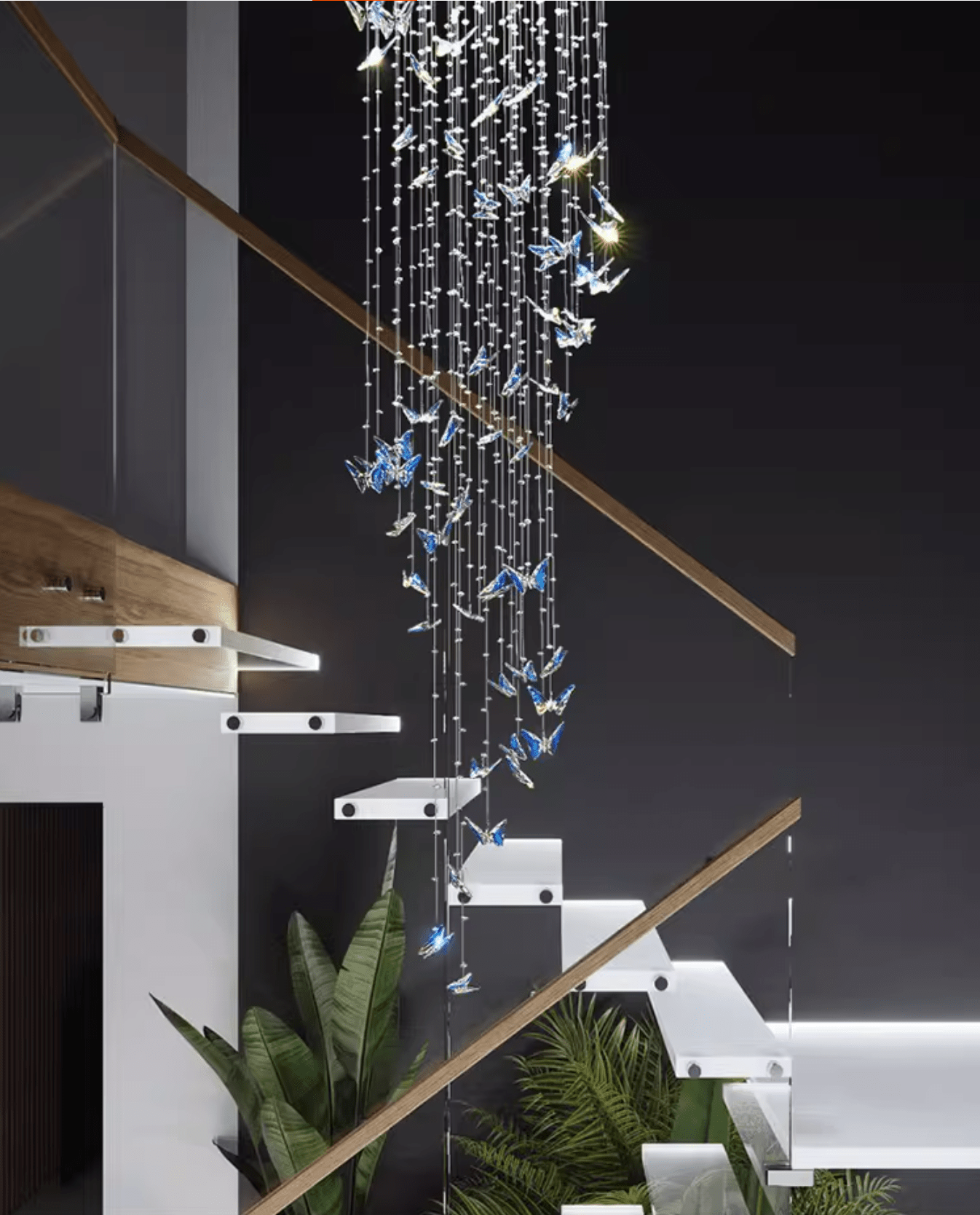 Crystalwing Butterfly Chandelier