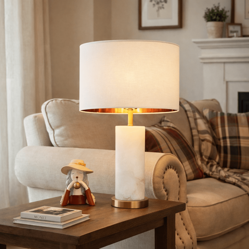 Lineham Alabaster Table Lamp